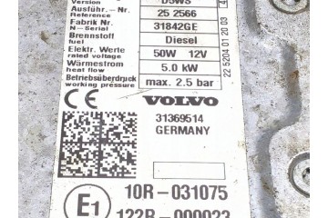 Webasto VOLVO V40 Hatchback 31369514 1 56L diesel 84kW 2015 Car type passenger cars