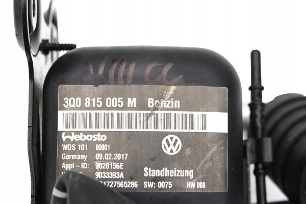 VW ARTEON WEBASTO HEATING 3Q0815005M PARKING 1 5 TSi petrol 3Q0 815 0 Catalog number of the part bt cars 27575