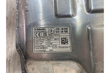 RANGE ROVER SPORT L494 EVOQUE L551 WEBASTO HEATER 122R000482 Catalog number of the part 122R 000482 10R087560 9041895A BKPARTS