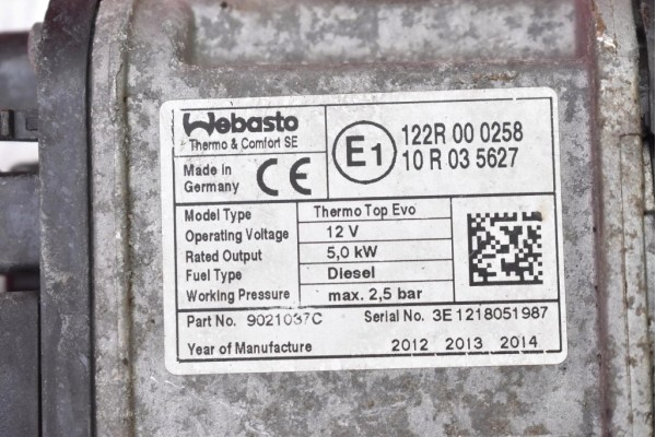 WEBASTO PARKING HEATER 9019629J MITSUBISHI ASX 1 I 1 8 DID 147 HP Catalog number of the part mamAUTO 1068011 9019629J