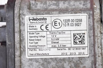 WEBASTO PARKING HEATER 9019629J MITSUBISHI ASX 1 I 1 8 DID 147 HP Catalog number of the part mamAUTO 1068011 9019629J