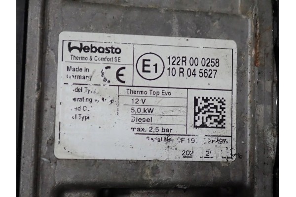 WEBASTO PARKING HEATER JX61 18K463 AC FORD FOCUS MK4 IV 2 0D 19R Version European