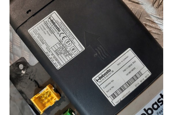 Webasto Air Top 2000 ST 2KW 9015998B Catalog number of the part AIR TOP 2000 ST WEBASTO