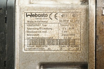 PARKING HEATER WEBASTO VW SKODA SEAT AUDI 9002067H Quality of parts according to GVO O original with manufacturer s logo OE