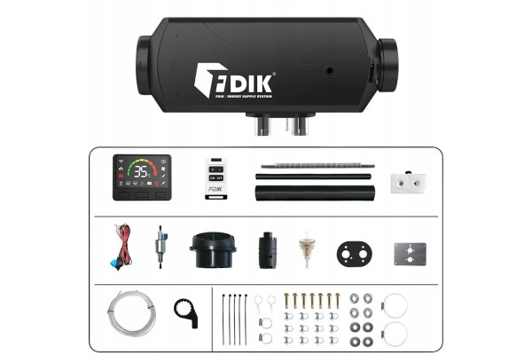 Oil Stop Heating 2kW 24V Diesel Heater LCD Blower Remote Control Car type 4x4 SUV buses undefined trucks cargo vans RVs passenge