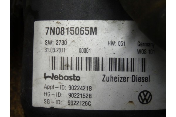 Calefactor Webasto VW Sharan 7N / Seat Alhambra 7N 2010-2020