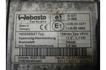 Calefactor Webasto VW Sharan 7N / Seat Alhambra 7N 2010-2020