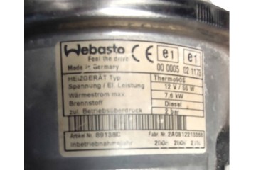 Parking heater Webasto Thermo 90S Catalog number of the original 89138C