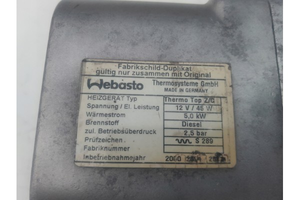 Webasto Thermo Top C Mercedes 210 Diesel 2105004498 Catalog number of the part 2105004498