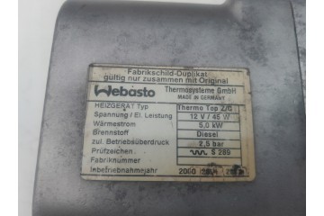 Webasto Thermo Top C Mercedes 210 Diesel 2105004498 Catalog number of the part 2105004498