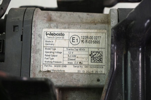 Calefactor estacionamiento Webasto para Skoda Superb 1K0815005MP 90261