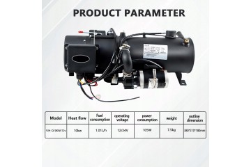 12V 10KW Hydronic Diesel Water Heater for Engine and Cabin Part manufacturer no brand