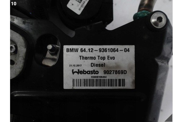 Calefactor de estacionamiento Webasto Thermo Top EVO Diésel para BMW 