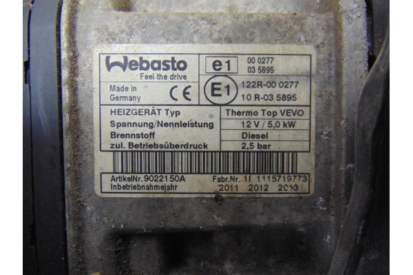 Calefactor estacionamiento Webasto VW Touran Caddy 1K0815005MC 9022150