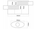 MIDDLE CHAMBER SILENCER 63 5MM 2 5 INCH TURBOWORKS 304SS 355MM Installation side multipurpose