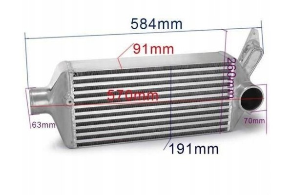 INTERCOOLER TURBOWORKS SUBARU IMPREZA WRX EJ25 GR GH 2 5T 08 17 Quality of parts according to GVO P replacement with original qu