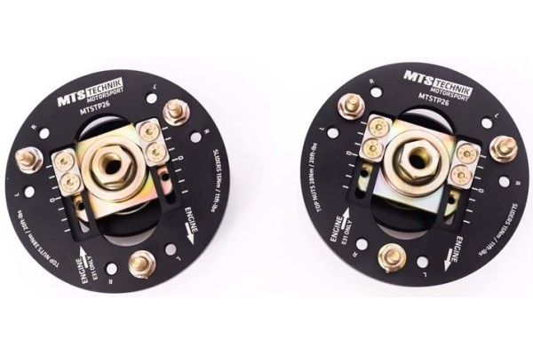 MTS CAMBER PLATES 2x ANGLE ADJUSTMENT THREADED BMW E63 E61 E60 E39 Z4 E46