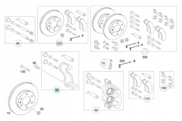 ORIGINAL FRONT BRAKE CALIPER YOKE MERCEDES SPRINTER W906