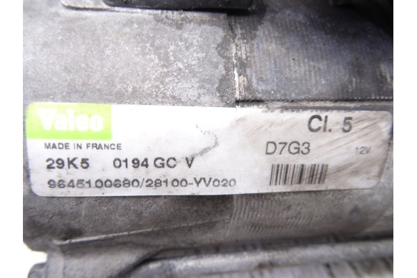 9645100680 MOTOR ARRANQUE PEUGEOT 307 BERLINA (S2)