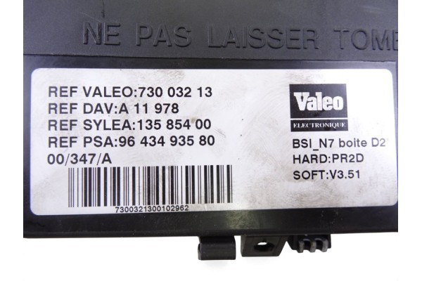 9643493580 CAJA RELES / FUSIBLES CITROEN XSARA COUPE