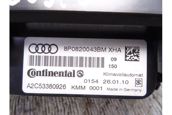 8P0820043BM MANDO CLIMATIZADOR AUDI A3 SPORTBACK (8PA)