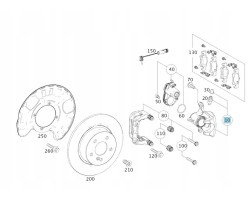 ORIGINAL BRAKE CALIPER RIGHT REAR MERCEDES W166 W292