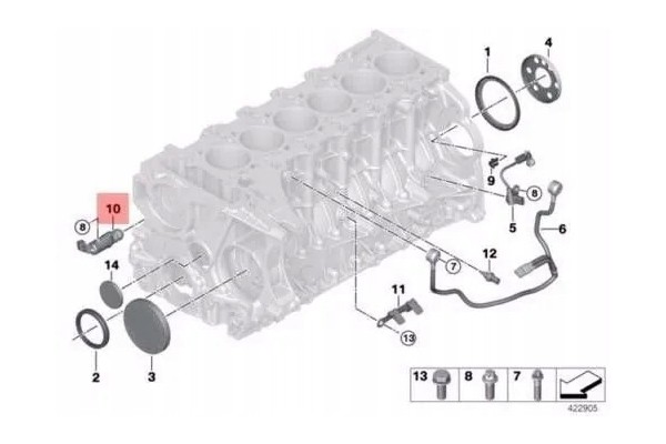 Empujador hidráulico de válvula motor BMW 5 E60 E61 11417584990 ORIG