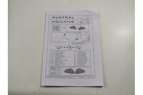 RENAULT AUSTERAL MEGANE E TECH MIRROR COVERS SATIN GREY 963H13496R Catalog number of the part 963H13496R