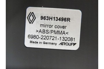 RENAULT AUSTERAL MEGANE E TECH MIRROR COVERS SATIN GREY 963H13496R Car type passenger cars