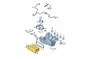 Charge air cooler A3 A4 GOLF PASSAT OCTAVIA TSI 03F145749 Packaging status original