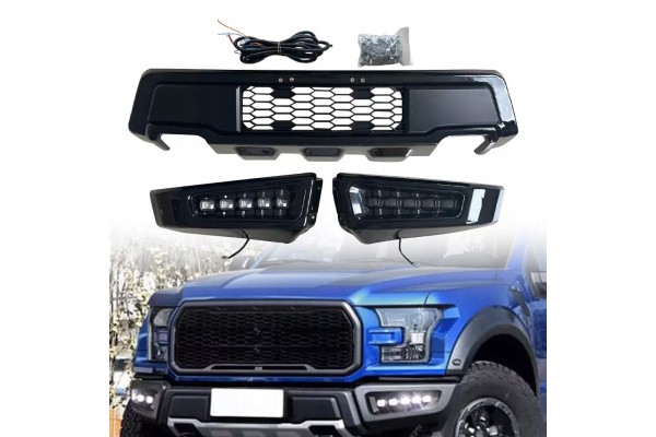 Parachoques Delantero - Estilo RAPTOR con LED para FORD F-150 F150 201