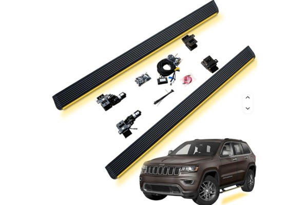 JEEEP GRAND CHEROKEE WK2 2011 2021 THRESHOLD THRESHOLDS ELECTRIC STEPS SET WITH LED Part manufacturer no brand