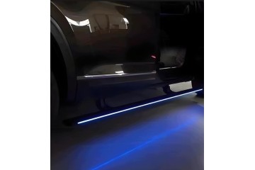 JEEEP GRAND CHEROKEE WK2 2011 2021 THRESHOLD THRESHOLDS ELECTRIC STEPS SET WITH LED Car type 4x4 SUV passenger cars