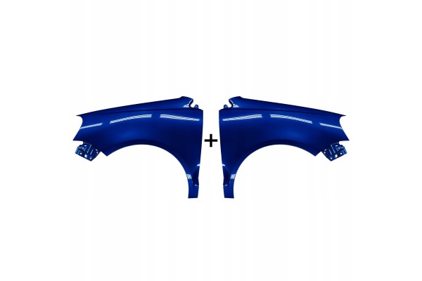 Mudguards VW POLO 9N3 Left Right LD5Q 05 09 New Lacquered Set