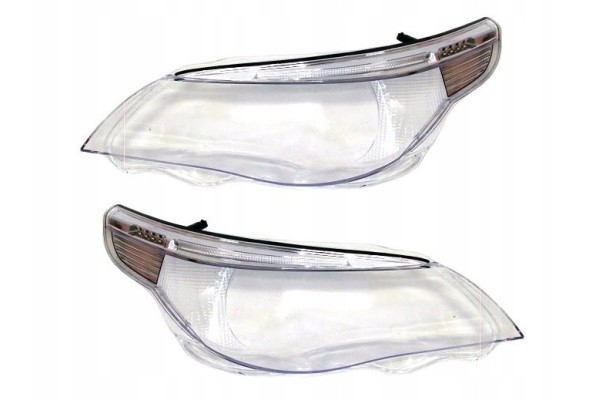 BMW 5 E60 2003 2007 HEADLIGHT GLASS SHADES