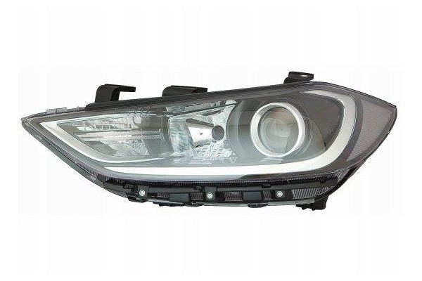 Headlamp lamp Depo 121 1116R LEBM2