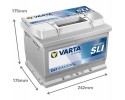 Battery Varta 61Ah 600A 12V D21 WITHOUT OLD SENTENCE fresh date productionc