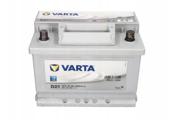 Battery Varta 61Ah 600A 12V D21 WITHOUT OLD SENTENCE fresh date productionc Catalog number of the part 5614000603162