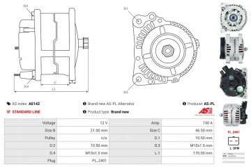 New Alternator CITROEN Berlingo C3 C4 C5 Jumper Jumpy Xsara 1 6 2 0 HDI Quality of parts according to GVO Q original with factor