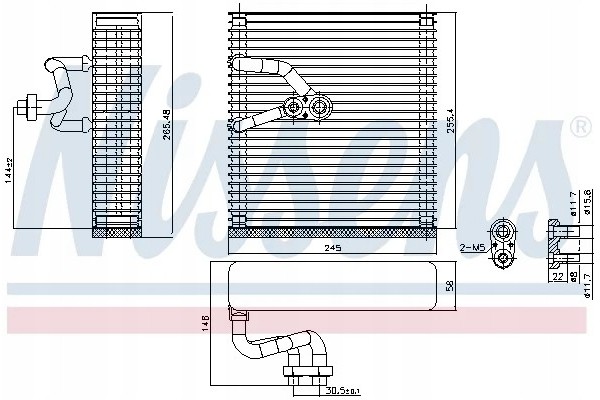 NIS92384 AIR CONDITIONING EVAPORATOR OPEL INSIGNIA 1 4 2 8 08 17 Catalog number of substitutes AKS DASIS 152061N KAMOKA 7770029 