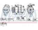 Compressor air conditioning NISSENS 890759 Part manufacturer Nissens