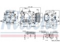 AIR CONDITIONING COMPRESSOR NISSENS 89365 Product weight with unit packaging 11 kg