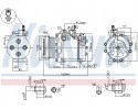 NISSENS 89349 Compressor air conditioning Compressor ID MSC060CA