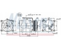 Air conditioning compressor NISSENS 89060 Car type passenger cars