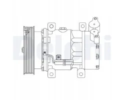 Compresor de aire acondicionado DELPHI CS20523