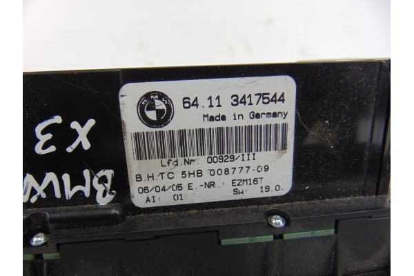 3417544 MANDO CLIMATIZADOR BMW SERIE X3 (E83) 2.0d 2005 3417544 195064 BMW - 1