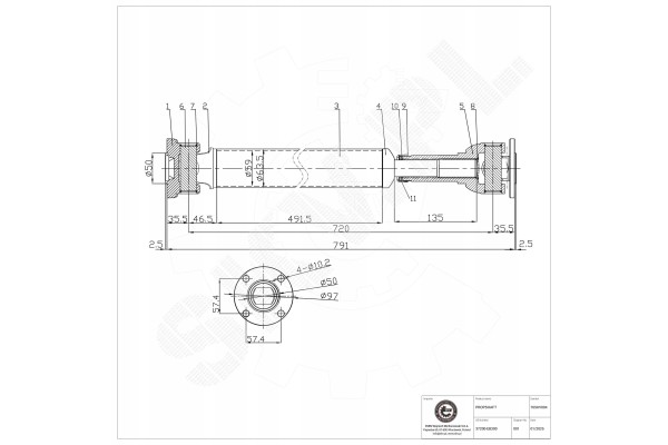 SKV 76SKV004 Driveshaft NISSAN Navara Pathfinder III 37200 EB300