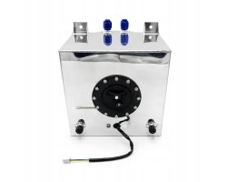 Safe Fuel Tank 20L Aluminum Silver with Level Sensor
