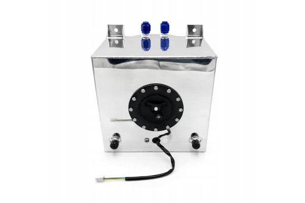 Safe Fuel Tank 20L Aluminum Silver with Level Sensor