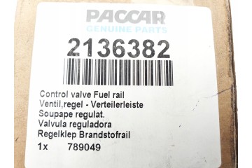 FUEL PRESSURE REDUCTION VALVE DAF CF XF 2136382 ORIGINAL DAF OE Catalog number of the part ZAWOR REGULACJI PACCAR DELPHI 7210 05